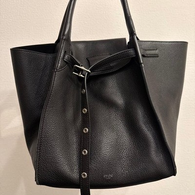 Celine BIG BAG Small Leather 2Way Hand Shoulder Logo Farbe Black Fashion Goods