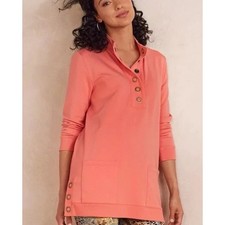Soft Surroundings Women's Lakshmi Pullover Peach Tunic Size Petite Medium