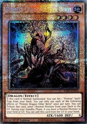 Yugioh! Primite Dragon Ether Beryl - RA05-EN033 - Starlight Rare - 1st Edition N