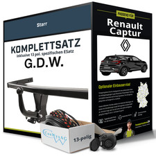 Für RENAULT Captur II Typ HF Anhängerkupplung starr +eSatz 13pol 01.20- NEU AHK