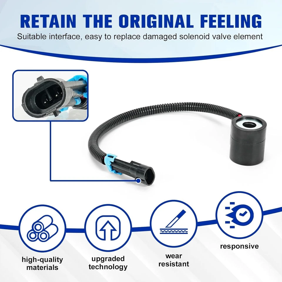 Solenoid Valve Coil and Hydraulic Spool Valve Stem Element Kit Compatible wit... - Image 4 of 4