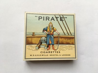 SELTENE LEERE ZIGARETTENSCHACHTEL VINTAGE ''PIRAT'' 20 GRÖßEN