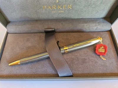 Parker Sonnet,  Kugelschreiber,  Sterling Silber Cisele GC, Neu