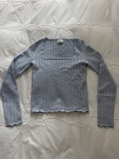 Aritzia Wilfred Parcel Longsleeve Sweater Sterling Blue Size US S