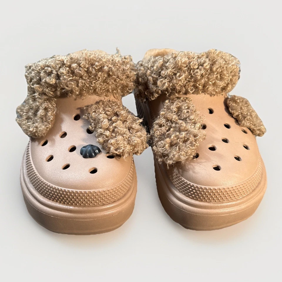 Zueco Crocs Stomp peluche sepia hombres 9 mujeres 11 Foto 2 de 4