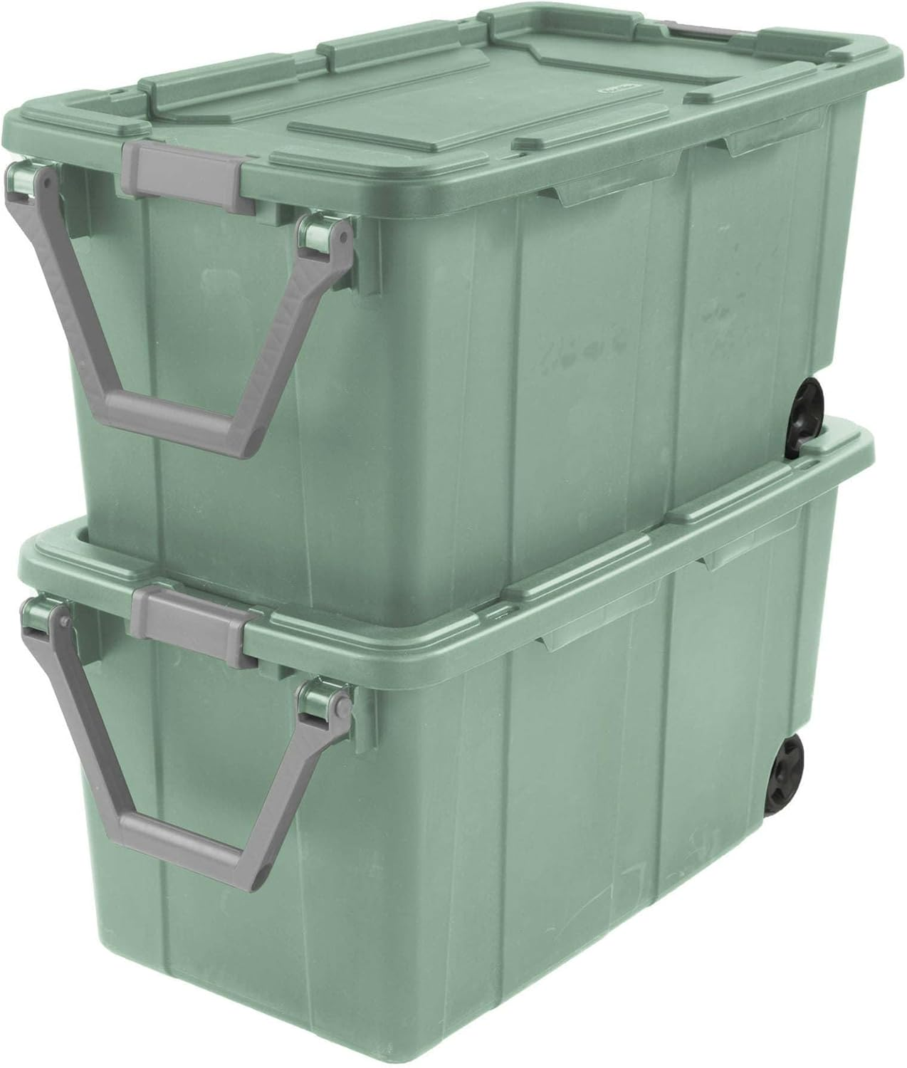 Extra Large Storage Bin, 40 Gallon Wheeled Plastic Storage Container with Handle