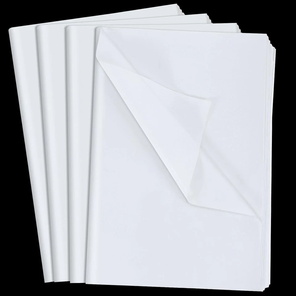 Versatile 600 Sheets White Wrapping Tissue Paper 30x20 Inches for All Occasions - Image 3 of 4