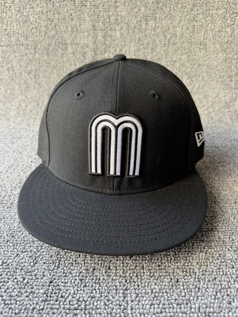 New Era Mexico 59FIFTY Fitted Black 7 1 4 Flat Brim Hat