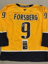 JSA COA FILIP FORSBERG Signed Autographed Nashville Predators Hockey Jersey 