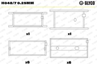 Glyco Kurbelwellenlager H048/7 0.25Mm