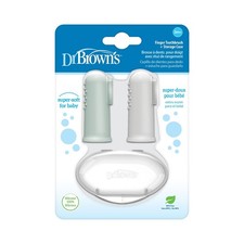 Baby Finger Toothbrush Silicone 2 Pack Soft Training 0-3 Years Dr Brown s Browns