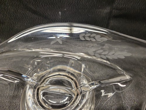 Wallace Sterling Wheat Pattern Cut Glass Relish / Nut Dish 8904 # 4245 - Picture 4 of 22