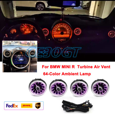 For BMW MINI R platform R55 R56 R58 R59 air vent modified ambient light 64 color