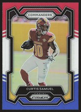 2023 Panini Prizm #294 Curtis Samuel Red White and Blue