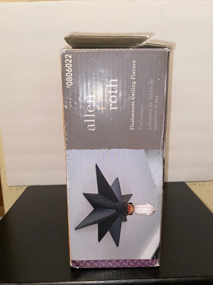 Accesorio de techo Allen + Roth 13,98" estrella de bronce montaje empotrado Foto 2 de 4