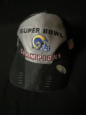 VTG St Louis Rams 2000 Super Bowl XXXIV Locker Room Hat Puma Los Angeles Y2K