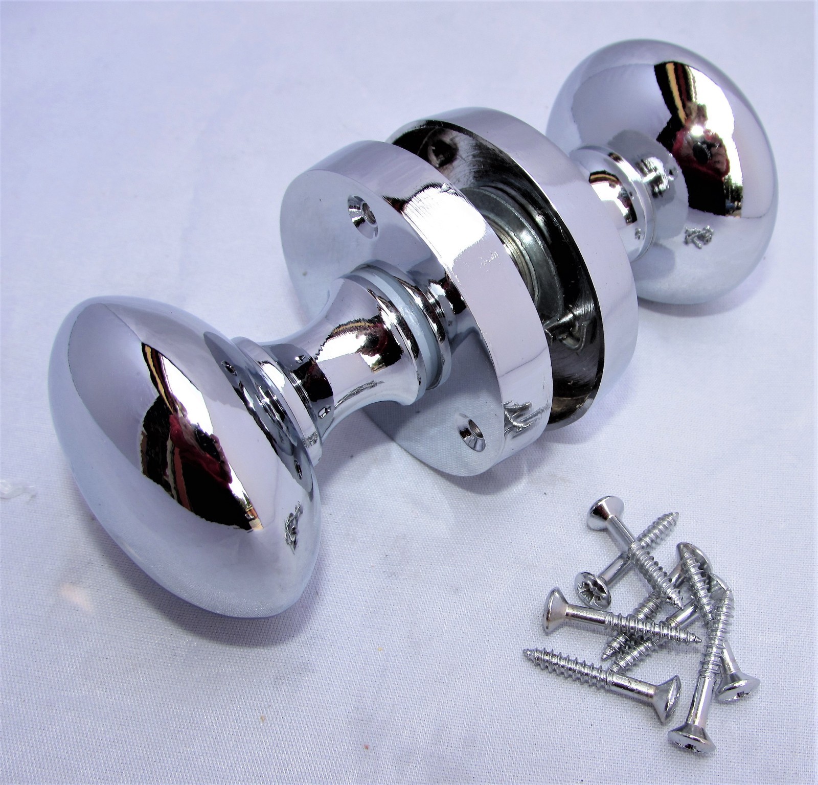 Chrome MODERN Round Internal Door Knobs SETS Mortice Interior Door