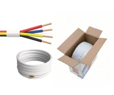 Cut-To-Order Security Alarm Cable 22/4 AWG Shielded Solid CCA Alarm Wire LOT