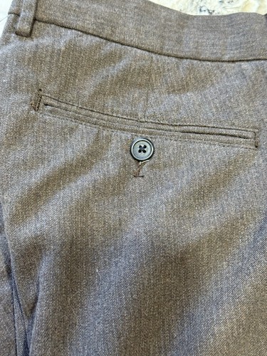 Pantaloni chino Gap Clean relaxed fit uomo 36x34 marrone gamba dritta eleganti pantaloni nuovi - Foto 6 di 13