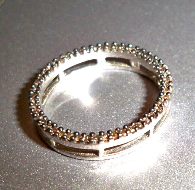 Vtg SOLID Marked 925 STERLING SILVER Round 3/4" W… - image 5