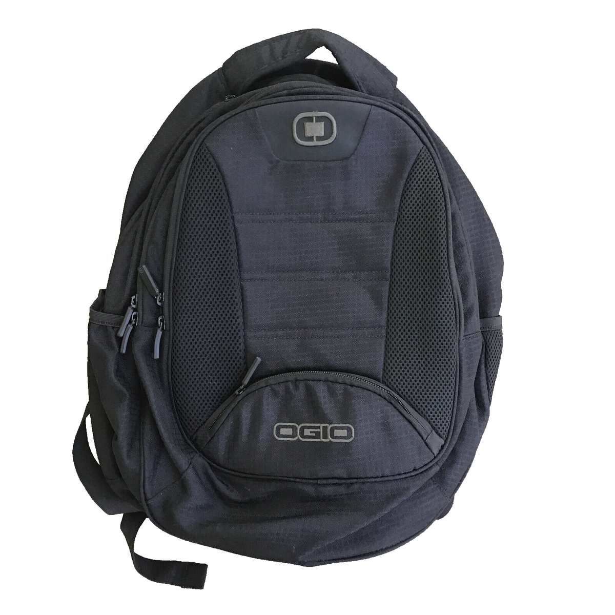 OGIO Black Backpack Laptop Bag Padded Carbon Side Pockets Travel