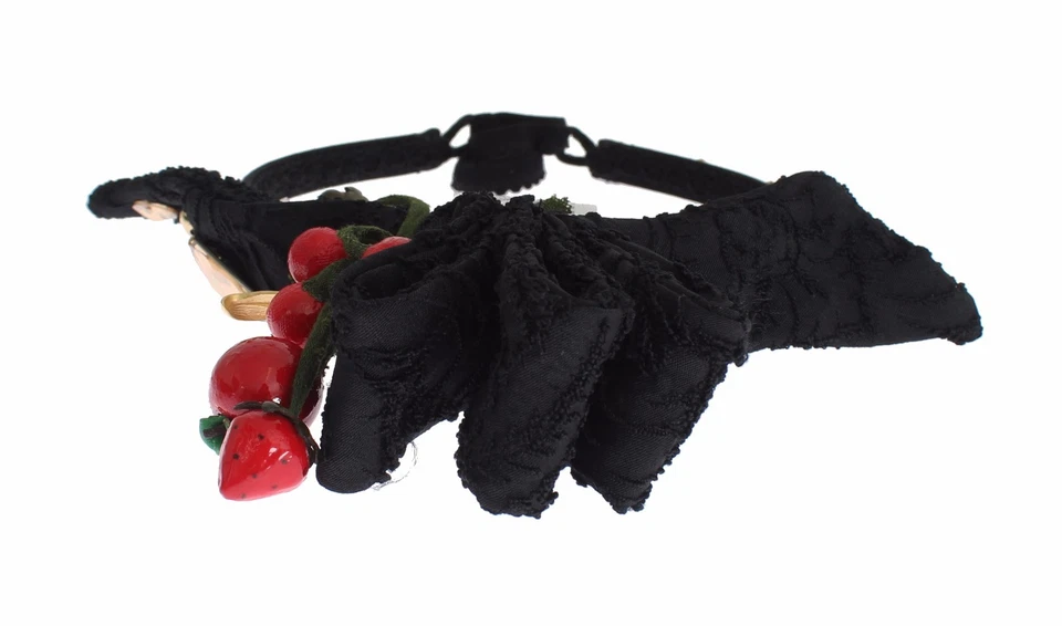 NUEVO $1000 DOLCE & GABBANA Diadema Diadema Tiara Baya Fruta Cristal Lazo Cabello Foto 2 de 4