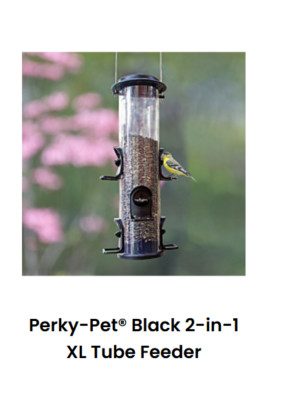2 in 1 xl feed multiple bird species with swivel ports