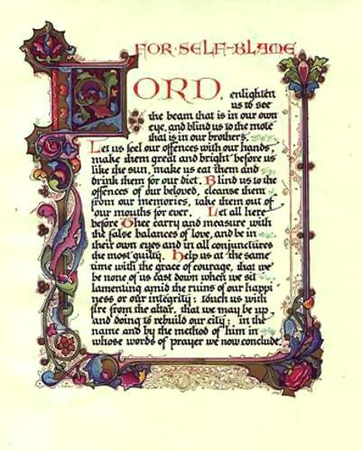 Stevenson Sangorski Prayers at Vailima Color Plates Book Illuminated Manuscript - Picture 3 of 3