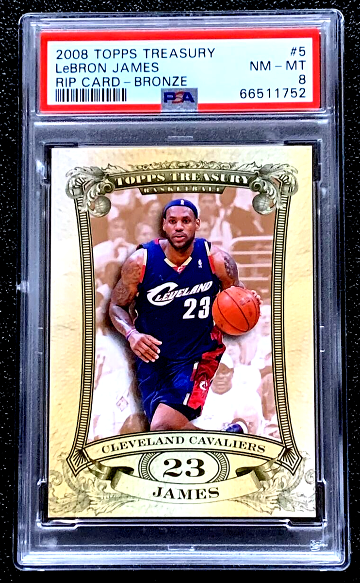 その他 Lebron James 2008 TOPPS 99 BRONZE PSA 8 UNRIPPED 2008 LEBRON JAMES TOPPS TREASURY RIP CARD