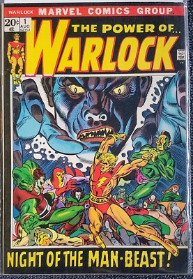 WARLOCK #1, Aug 1972. Roy Thomas, Gil Kane. Very fine/near mint condition