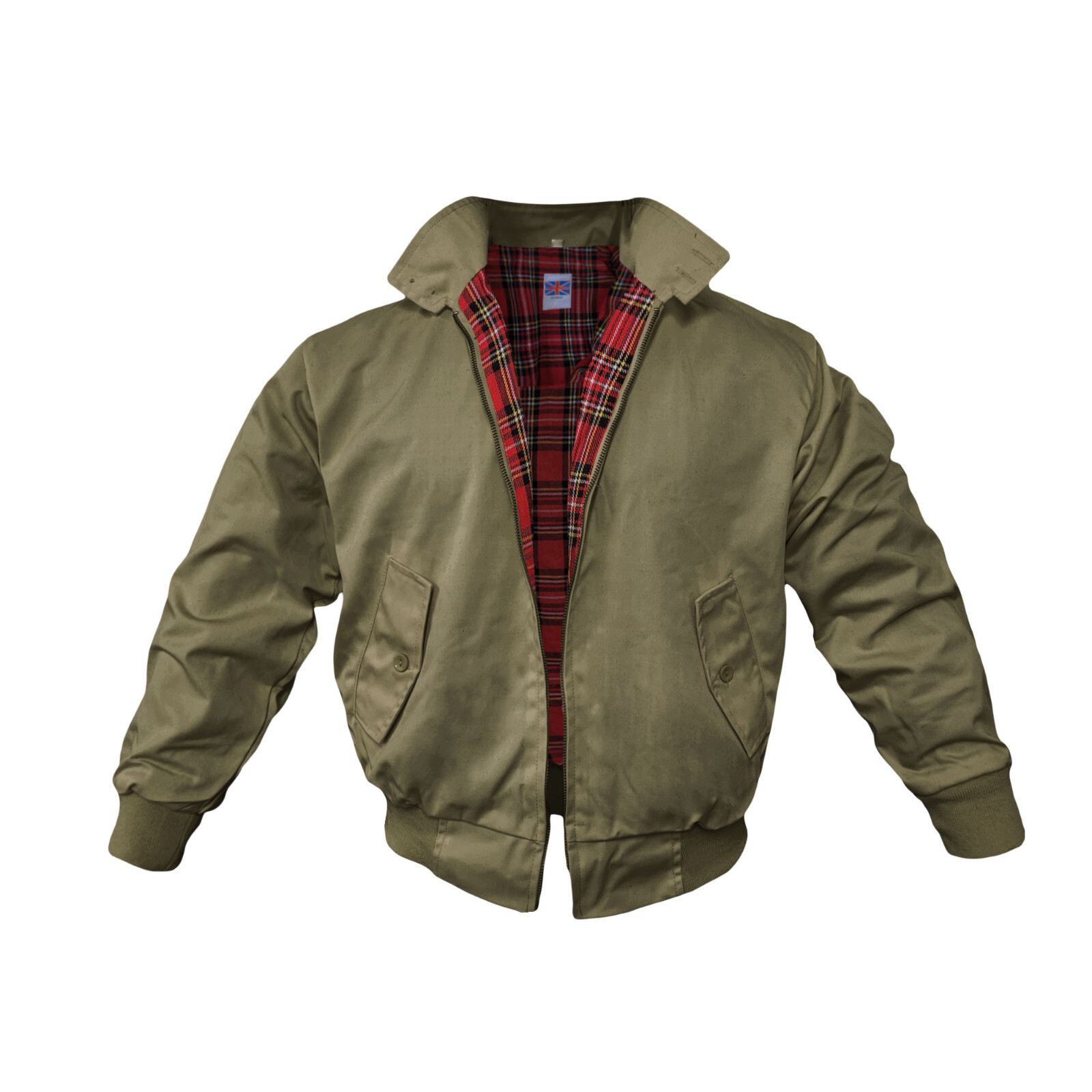 ALTRA Harington Jacket Classic UK Moda Biker Scooter Vintage Retro MOD Cappotto Oliva