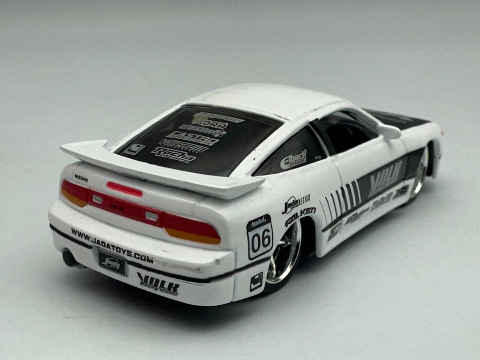 Jada Import Racer Nissan SIL-Eighty, Blanco, 1:64, Excelente Foto 4 de 4