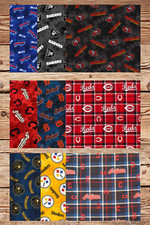 Assorted Sport Flannel Flat Fold Assortment 20 Yard Bundle Fabric