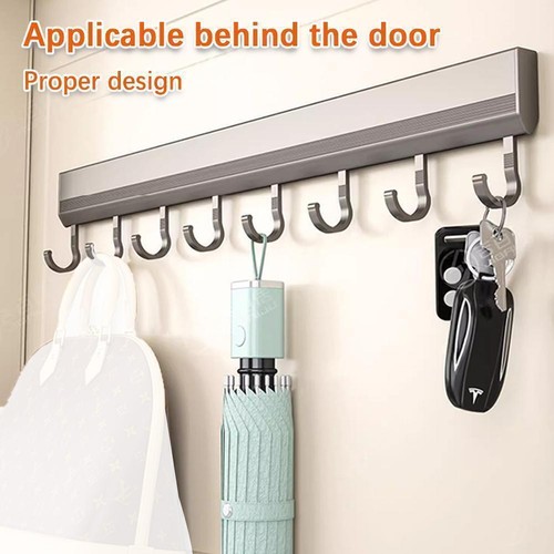 Self adhesive Hooks Rack Wall Mounted Kitchen Utensils кω ρ Storage W4M2 O2F8 - Picture 8 of 13