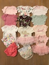 Cloud ISland, Little Me, Others Infant Girls Clothing Lot of 13 Size Newborn