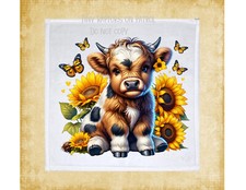 Fall Highland Cow theme Dish Towel, 12x12, FREE ship, hand towels, bath, choice