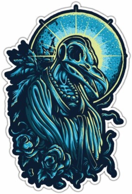 Skull Sonk Gothic Night Car Bumper Window Sticker Decal 4''X5''