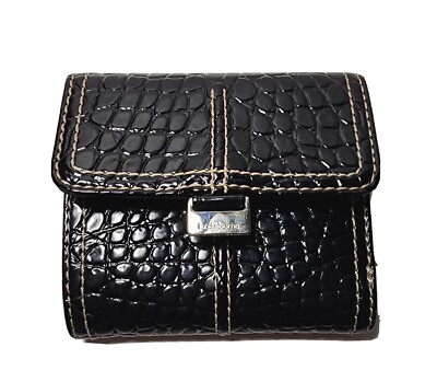折りたたみ財布 you a use Wonder wallet (Croc black) Designer fashion, Seoul-fully created | W Concept
