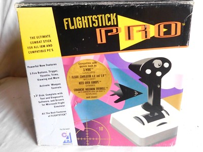 Vintage Flightstick Pro For IBM and Compatible PC's with Original Box 