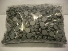 Gray 1000 Piece West Brand Rubber 20mm Serum Stoppers Lot Snap On S-63 1F
