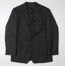 Alain Dubeau Herren Blazer gr&uuml;n kariert, Gr&ouml;&szlig;e 38R