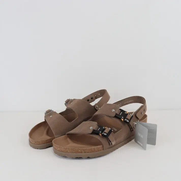 DIOR×BIRKENSTOCK ミラノsize42 Birkenstock × Dior M-Milano Slipper Sandal in Brown BNWB 42