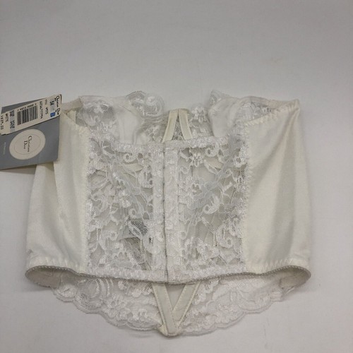 Vtg NWT Christian Dior Corset 34B White Lace Floral Bustier Bridal Style 4975 - Picture 6 of 10