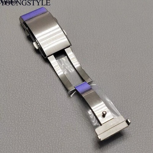 Chiusura Cinturino Orologio Acciaio Inox 316L Regolabile Fibbia Pieghevole 18mm 20mm 22mm - Foto 10 di 17