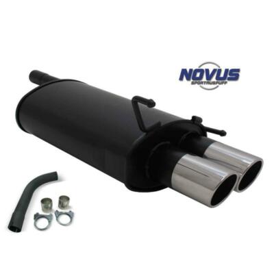 Novus N Sport Auspuff Endschalldämpfer 2x76 rund RL Mercedes C-Klasse W202 W208