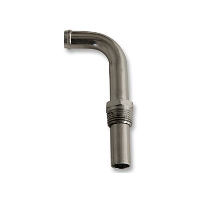 Scott Drake D0AZ-18599-A Heater Hose Elbow 351C - Silver Zinc Finish