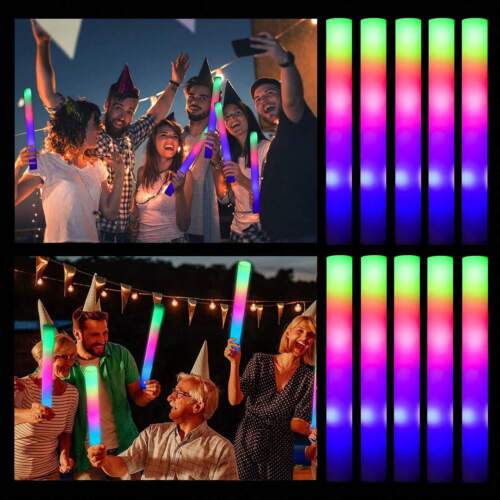 36 LED Glow Sticks,Party Favors With 3 Modes Colorful Flashing