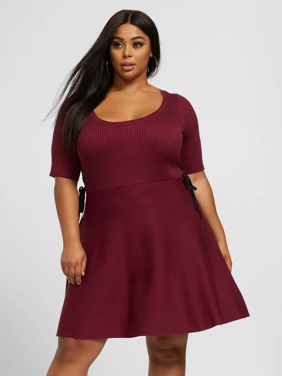 fit and flare sweater dress