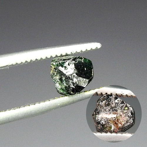 1 ct vert à rouge tourmaline chrome usambara naturelle extraite facette rugueuse - Photo 3/6
