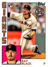2019 Topps 1984 #T84RRBL Ray Black RC Rookie Card San Francisco Giants